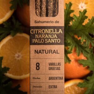 Sahumerio Natural Citronela, Naranja y Palo Santo - Sagrada Madre