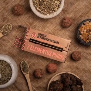Bombita defumación activada 7 Elementos Puros X 4 Sagrada Madre