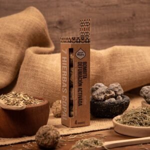 Bombita defumación activada 7 Hierbas y Copal-Plantas Sagradas X 4 Sagrada Madre