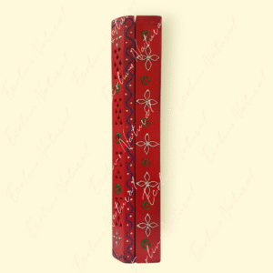 Baúl portaincienso madera y henna Rojo