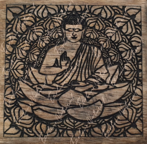 CAJA MADERA BUDA NEGRO