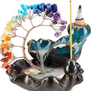 Quemador Incienso Reflujo Cascada 7 Chakras