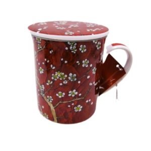 Mug con filtro Almendro roja, 0,250 l
