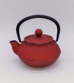 Tetera de Hierro Fundido Roja – 0,340 L