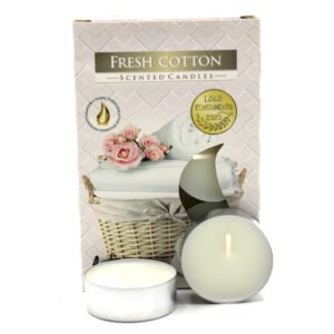 Set de 6 velas de té perfumadas - Algodón fresco