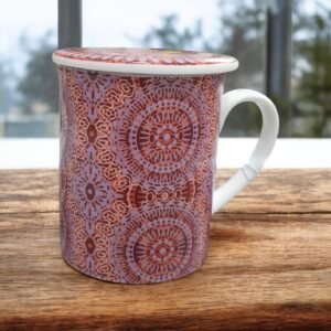 taza-mandala-filtroytapa-250 Taza mandala con filtro y tapa para té e infusiones de 250 ml, diseño espiritual y ritual de bienestar natural