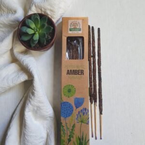 Incienso natural de ámbar Namaste India artesanal con aroma cálido y envolvente para armonizar espacios