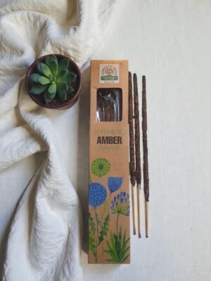 incienso-ambar-namaste-india Incienso natural de ámbar Namaste India artesanal con aroma cálido y envolvente para armonizar espacios