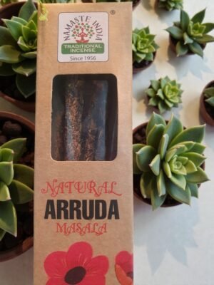 Incienso natural de Palo Santo y Ruda Namaste India artesanal para limpieza y protección energética