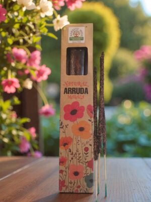 Incienso natural de Palo Santo y Ruda Namaste India artesanal para limpieza y protección energética