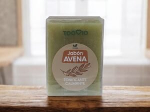 Jabón de avena natural Toovio tonificante y calmante para piel sensible, limpieza suave y cuidado natural diario