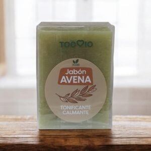 Jabón de avena natural Toovio tonificante y calmante para piel sensible, limpieza suave y cuidado natural diario