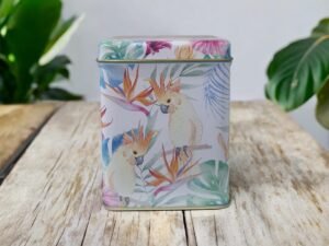 Lata Paradise 125 gr para conservar té e infusiones naturales, recipiente metálico ecológico Ecolivo Natural