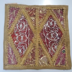 funda-cojin-india-hecho-a-mano Funda de cojín india hecha a mano 45x45 cm con diseño artesanal étnico y textura decorativa bohemia.