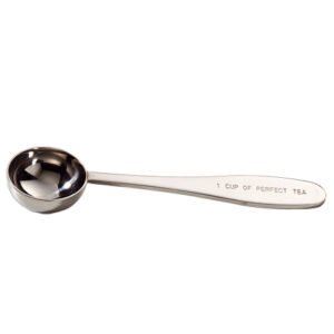 cuchara-acero-inoxidable-medidora Cucharita medidora para té de acero inoxidable 12,5 cm para dosificar té a granel por taza.