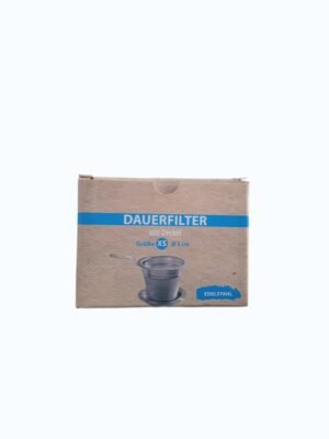 Filtro de té acero inoxidable 5 cm talla XS con malla fina, asa y plato base de la marca Chacult.