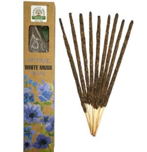 Incienso Natural Almizcle Blanco Namaste India | Aroma Elegante y Relajante